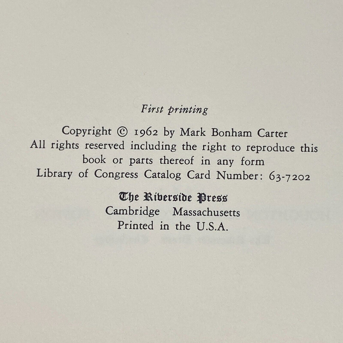 1963 The Autobiography Of Margot Asquith by Mark Bonham Carter