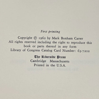 1963 The Autobiography Of Margot Asquith by Mark Bonham Carter