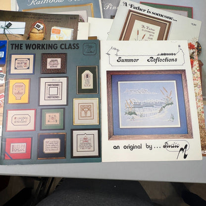 Lot of over 15 Cross Stitch Instruction Booklets