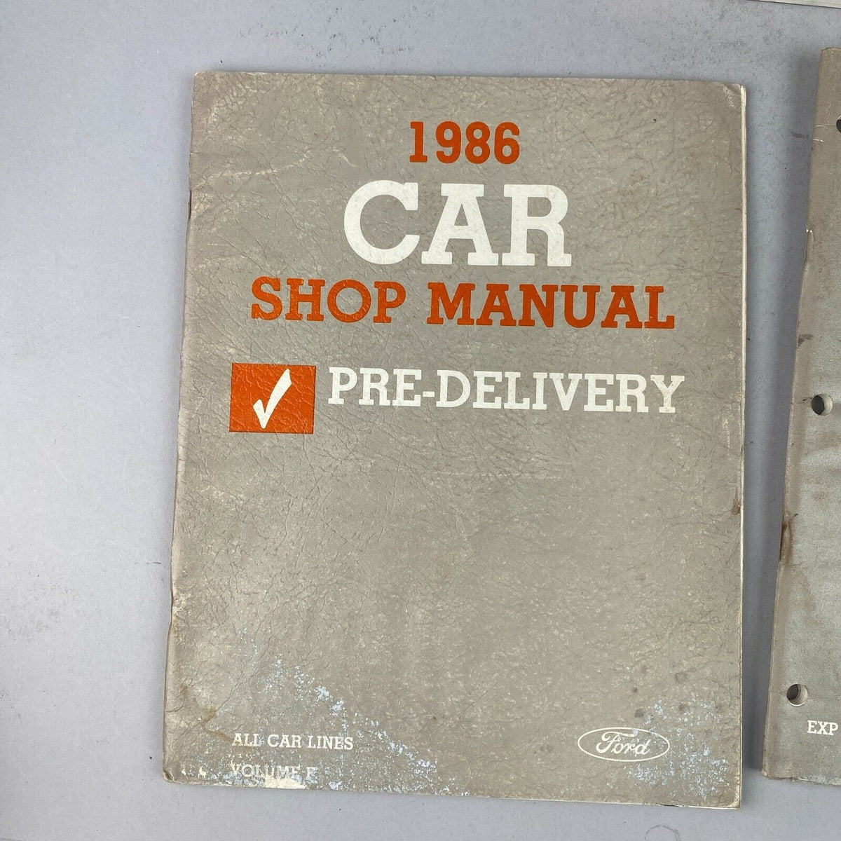 Lot of 5 1986 Ford Car Shop Manuals Escort Topaz Tempo Lynx