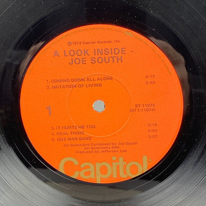 A Look Inside by Joe South, 1972 Vinyl Record Excellent