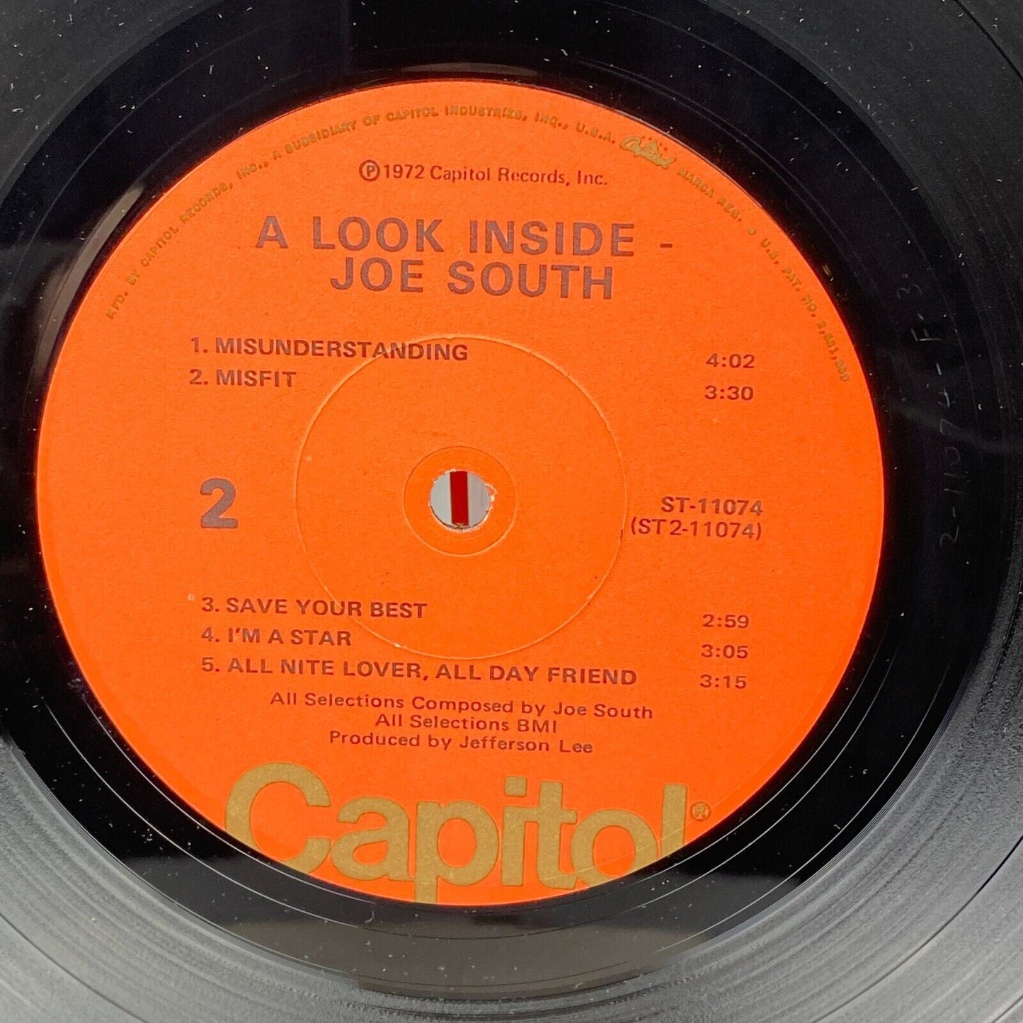 A Look Inside by Joe South, 1972 Vinyl Record Excellent