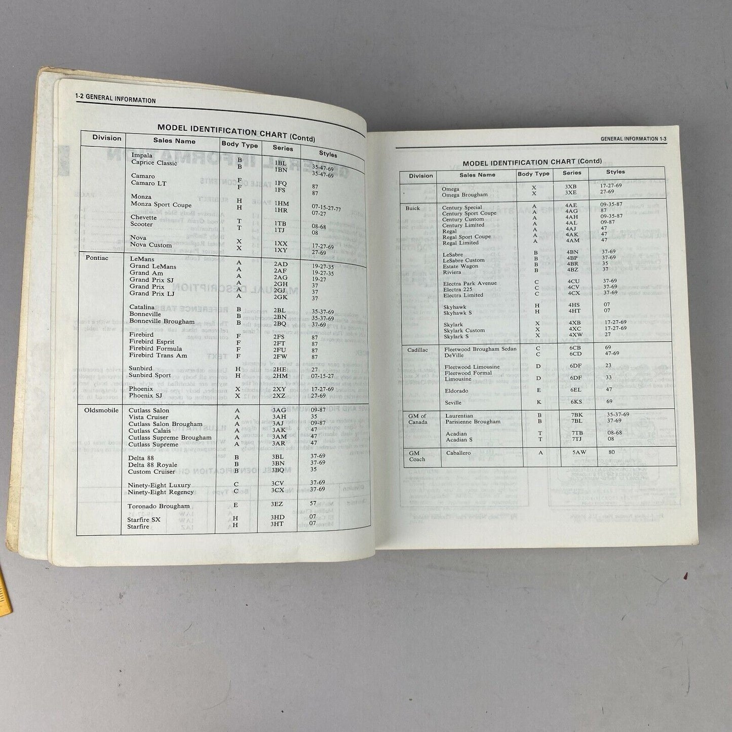 1978 Fisher Body Service Manual, General Motors, For All Body Styles except "T"