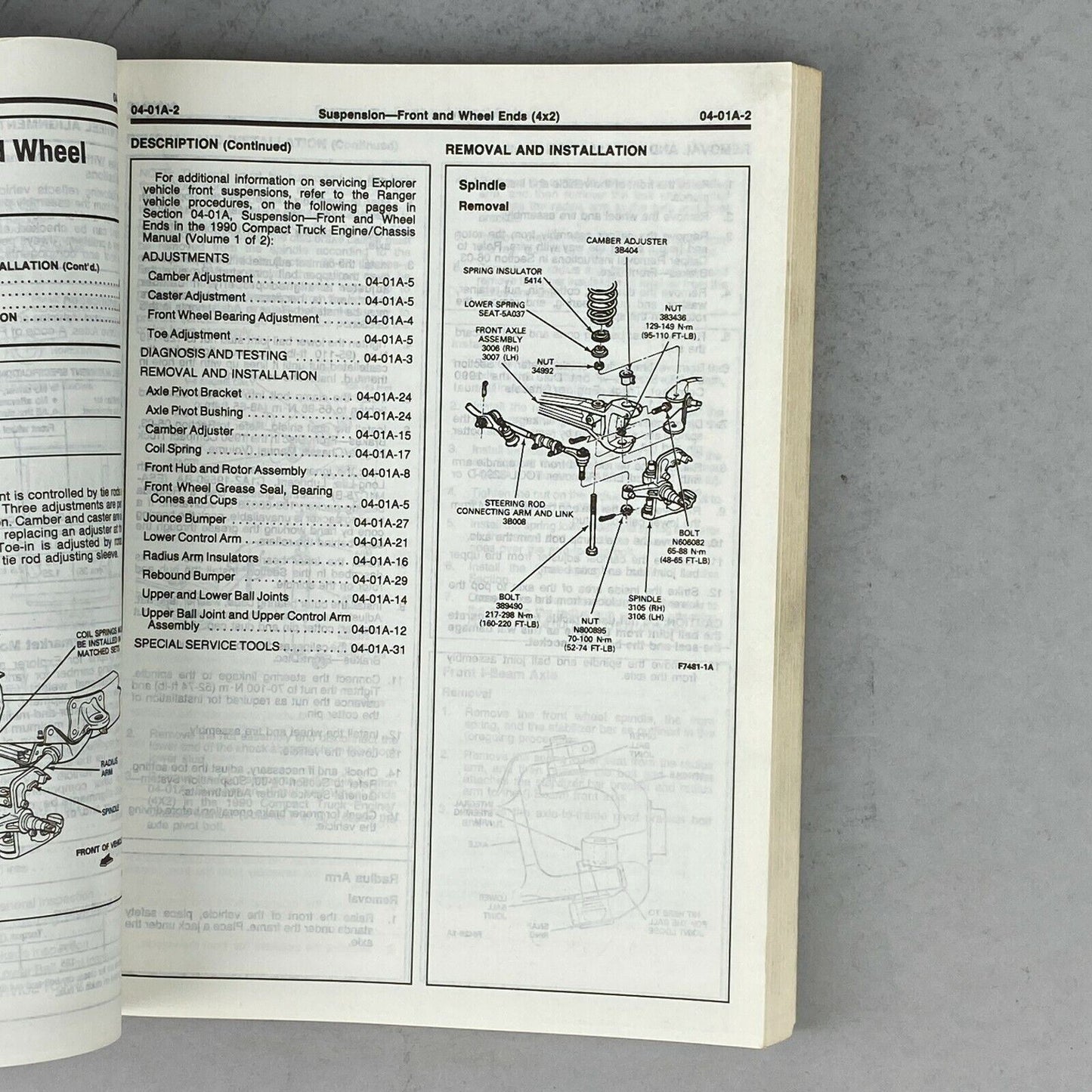 1991 Ford Explorer Truck Shop Manual Supplement