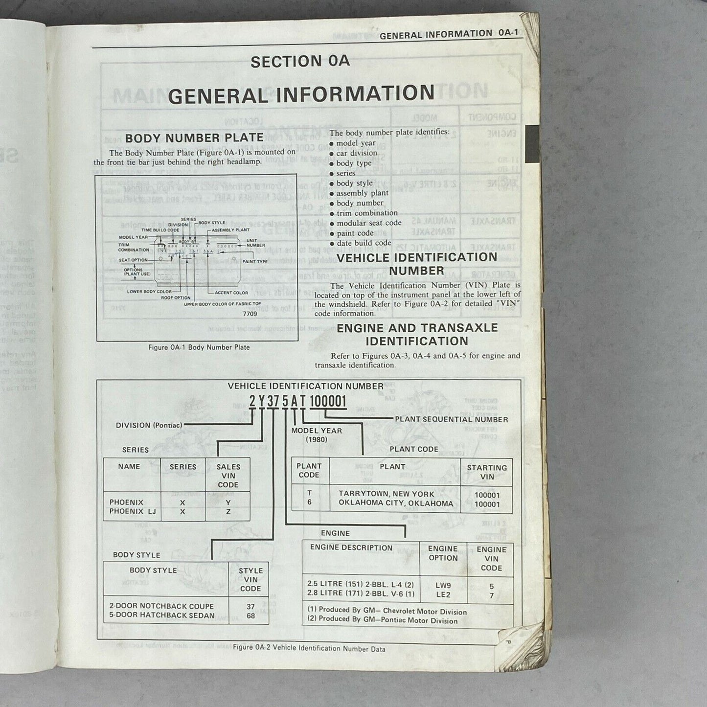 1980 Pontiac Phoenix Service Manual