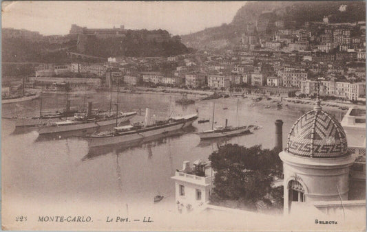 Antique Postcard: Monte-Carlo -  Le Port