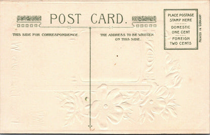 Antique Postcard: With Best Birthday Wishes, posted