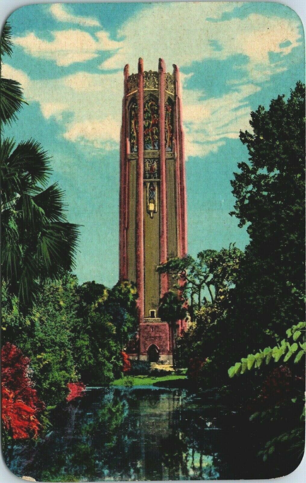 Vintage Postcard The Singing Tower from the North Lake Wales, Florida