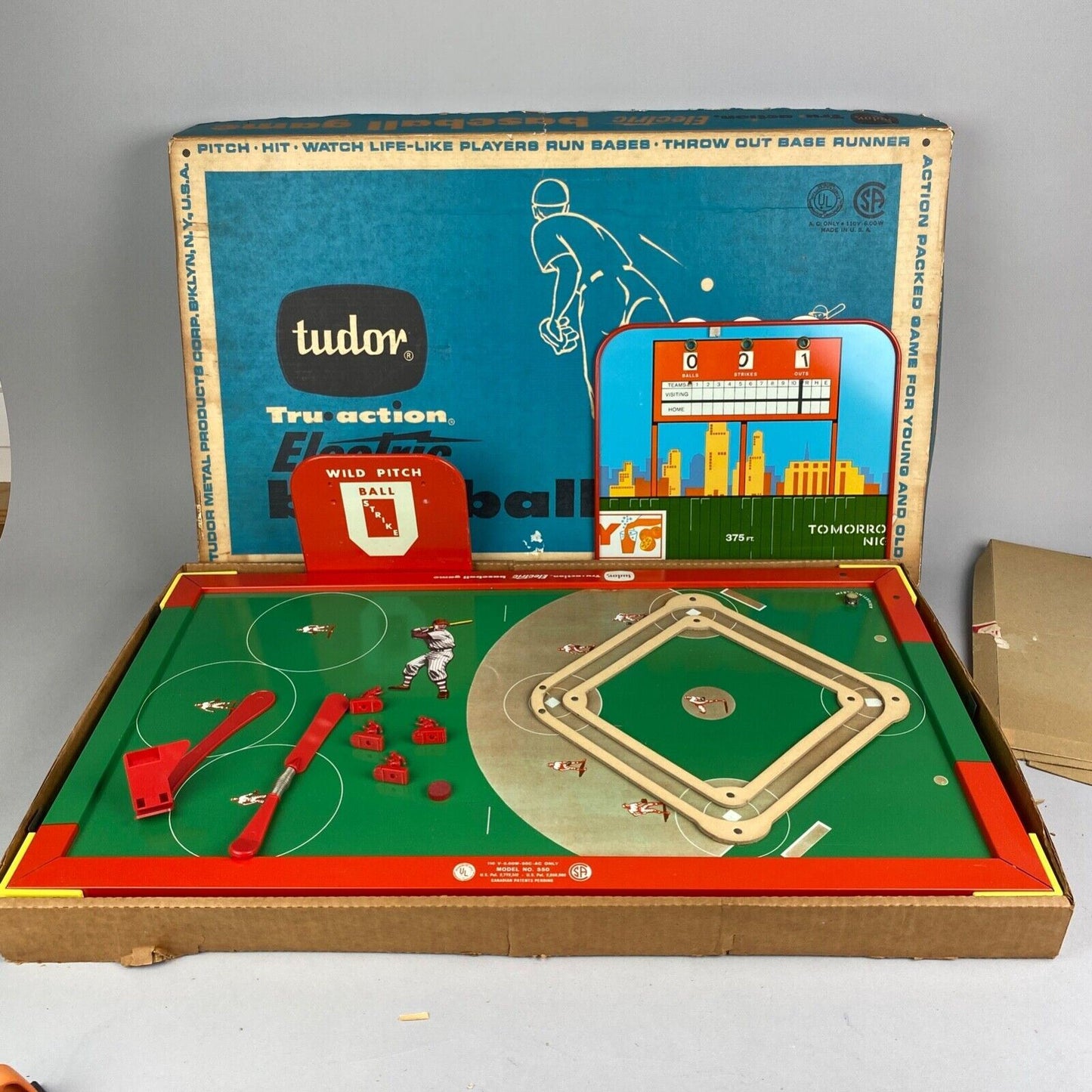 1964 Tudor Electric Baseball Game - AS-IS, Parts Only