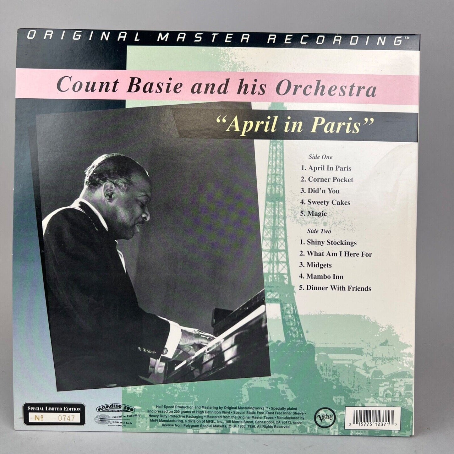 Count Basie And His Orchestra- April In Paris-New-Numbered Limited Edition