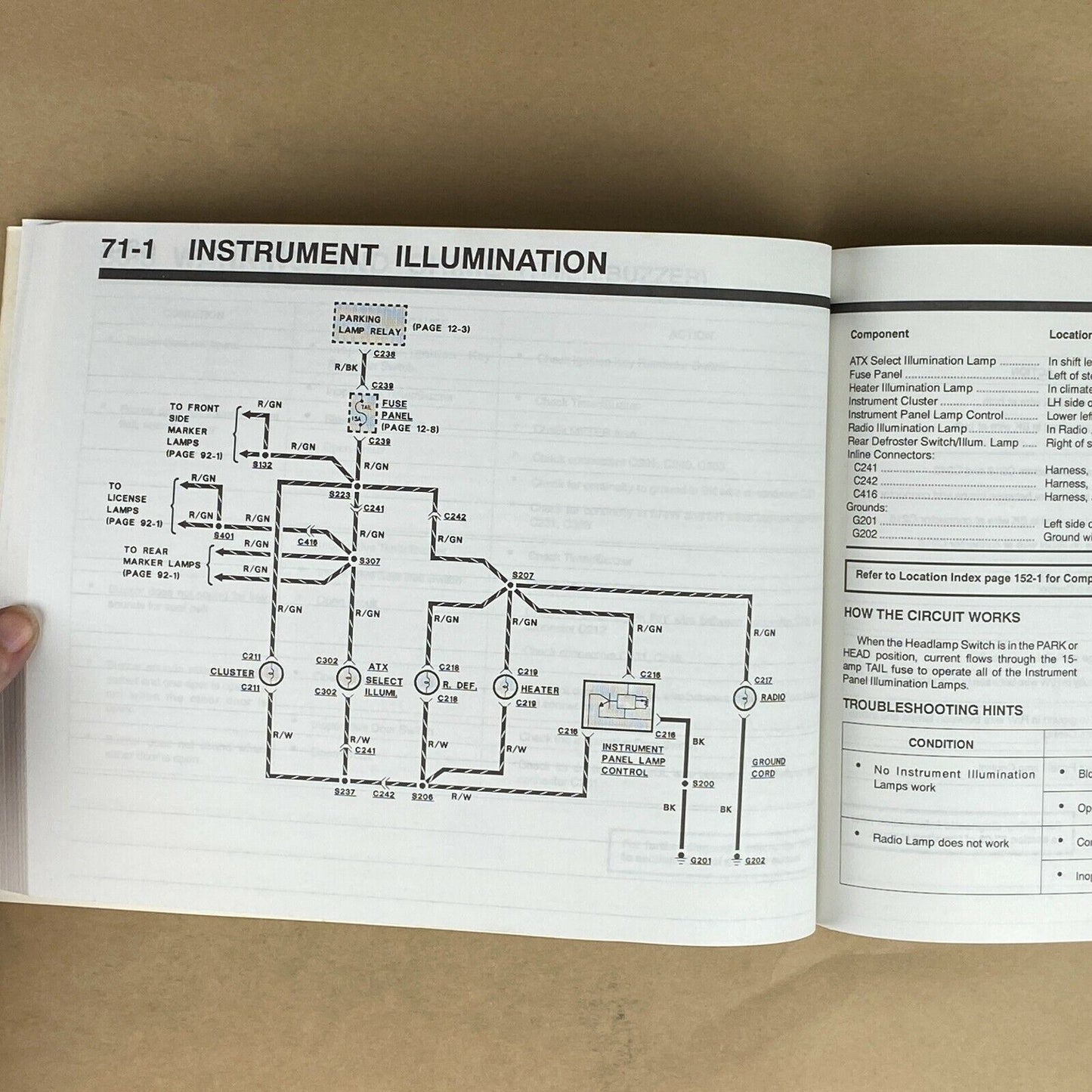 1991 Ford Festiva Electrical and Vacuum Trouble Shooting Manual