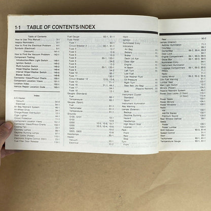 1990 Ford Tempo/Topaz Electrical and Vacuum Trouble Shooting Manual