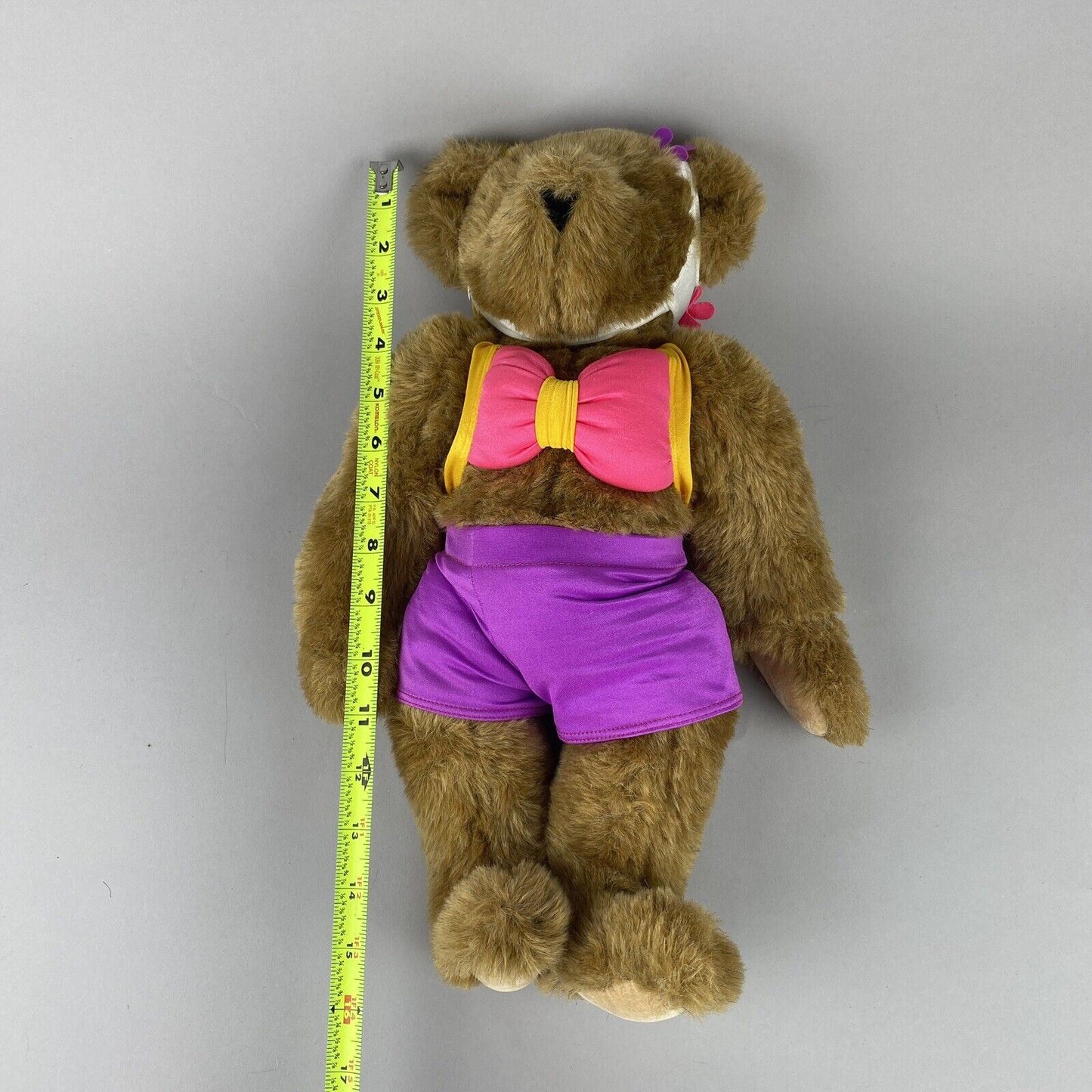 The Vermont Teddy Bear Company Jointed Bear with Bikini and Hat