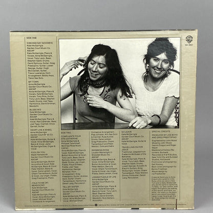 Kate and Ann McGarrigle - Kiss and Say Goodbye Promotional Vinyl Record 1975