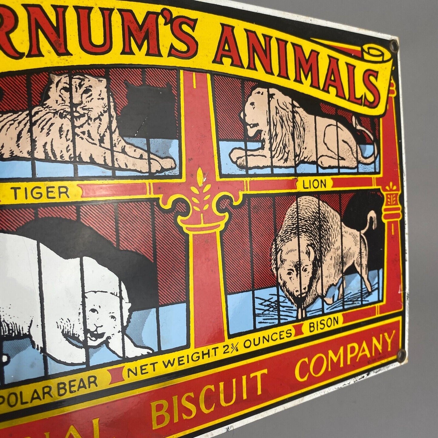 Barnum's Animals - National Biscuit Company Vintage Metal Sign