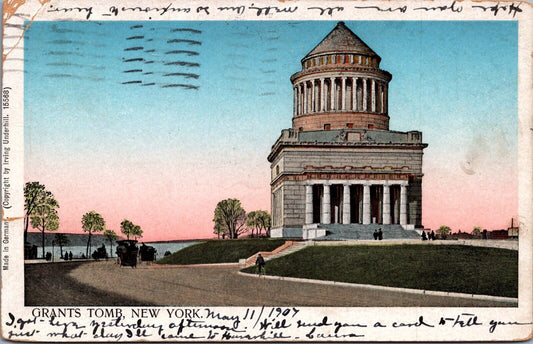 1907 General U.S. Grant Monument and Tomb New York Postcard Antique