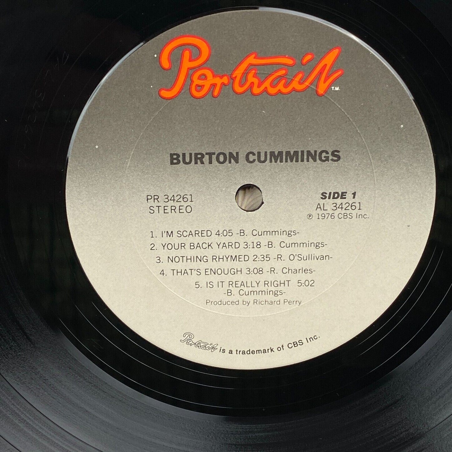 Burton Cummings - Self-Titled - Portrait Records