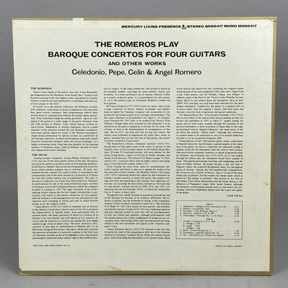 Near Mint The Romeros “Baroque Concertos & Solo Works” LP Mercury Records