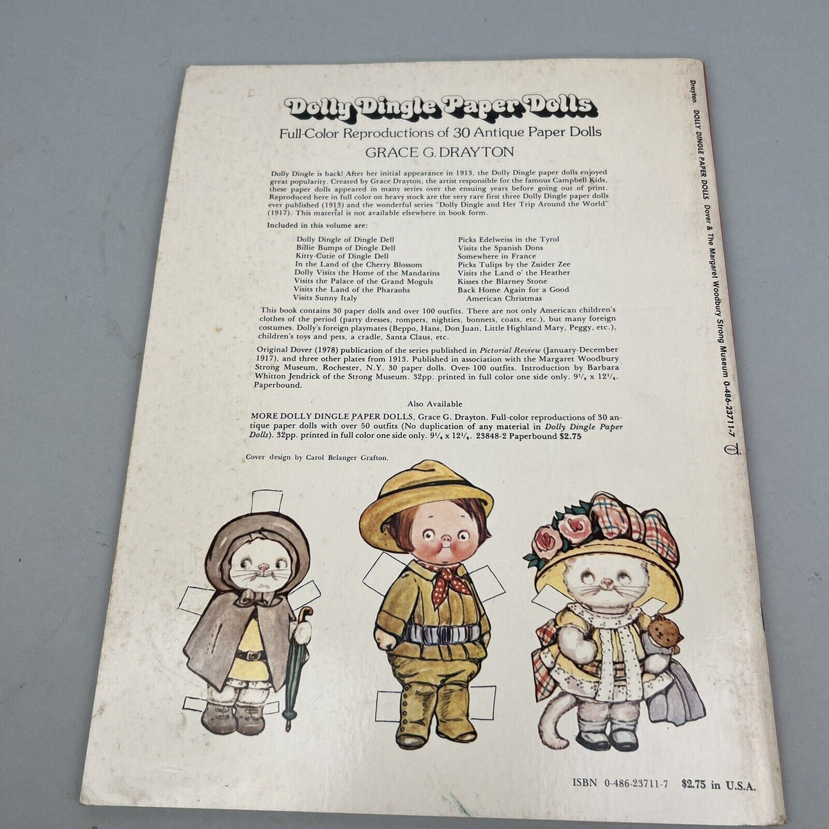 1978 Dover Pub. "Dolly Dingle Vintage Paper Dolls" Uncut Book