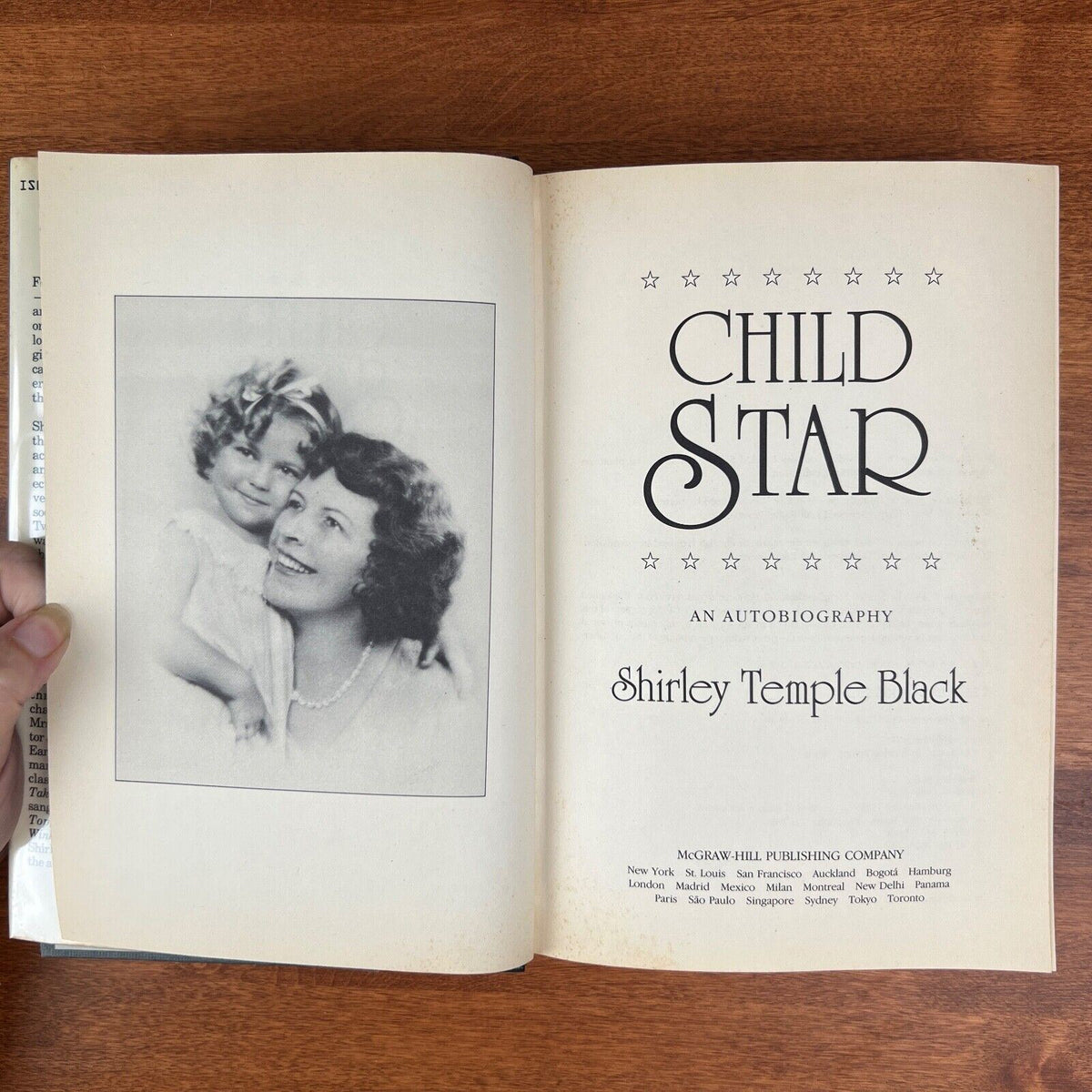 Signed Copy, Child Star: Shirley Temple Black, An Autobiography 1988