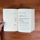 Cain X3  (1st THUS) by Cain James M. Hardcover