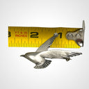 Vintage Pewter Bird Brooch Pin 2.25"