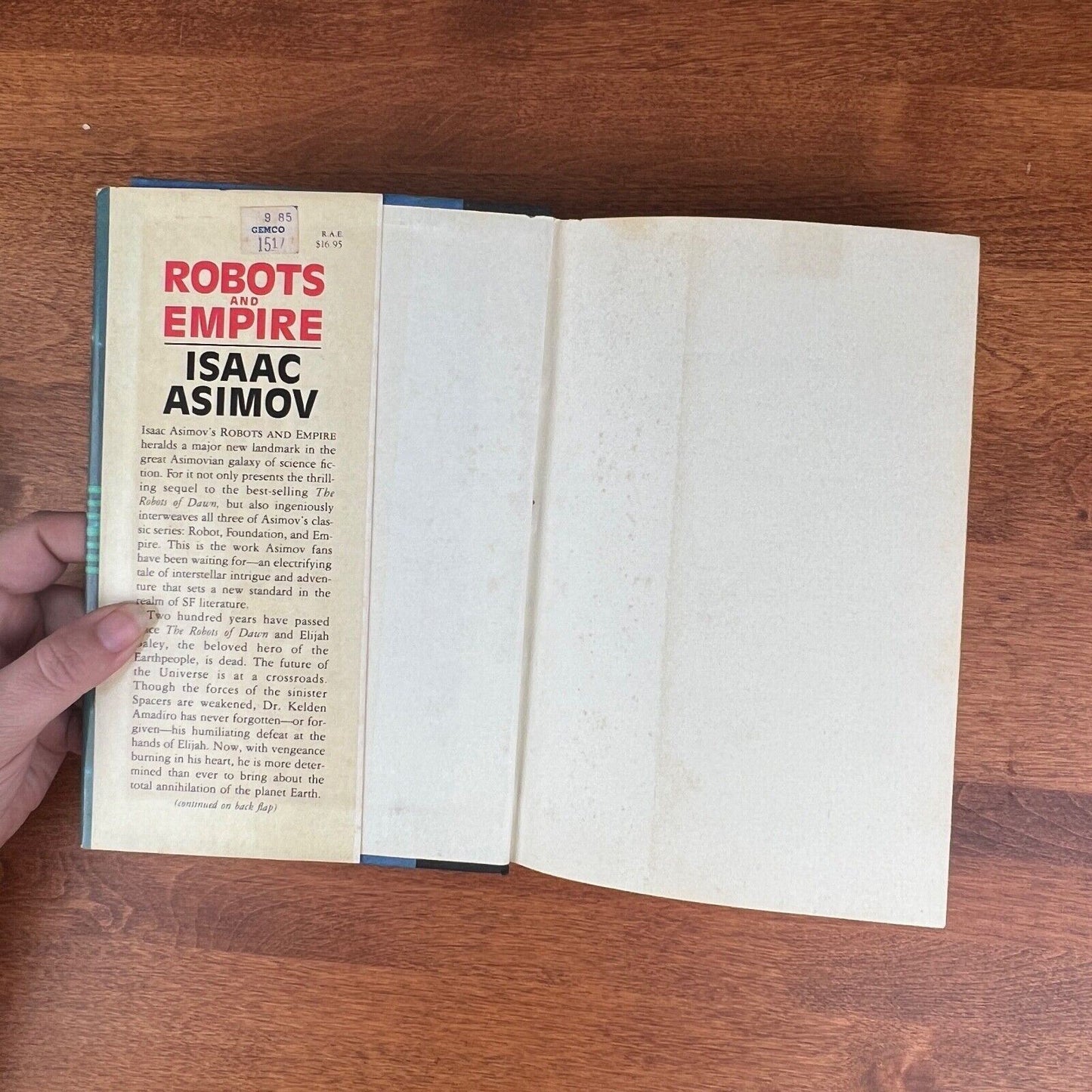 Robots And Empire by Isaac Asimov 1985 Hardcover First Edition