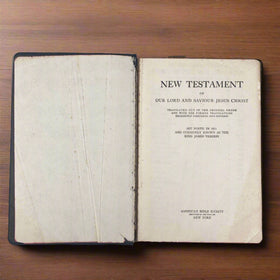 Vintage Copy of the Bible - New Testament - Large Print