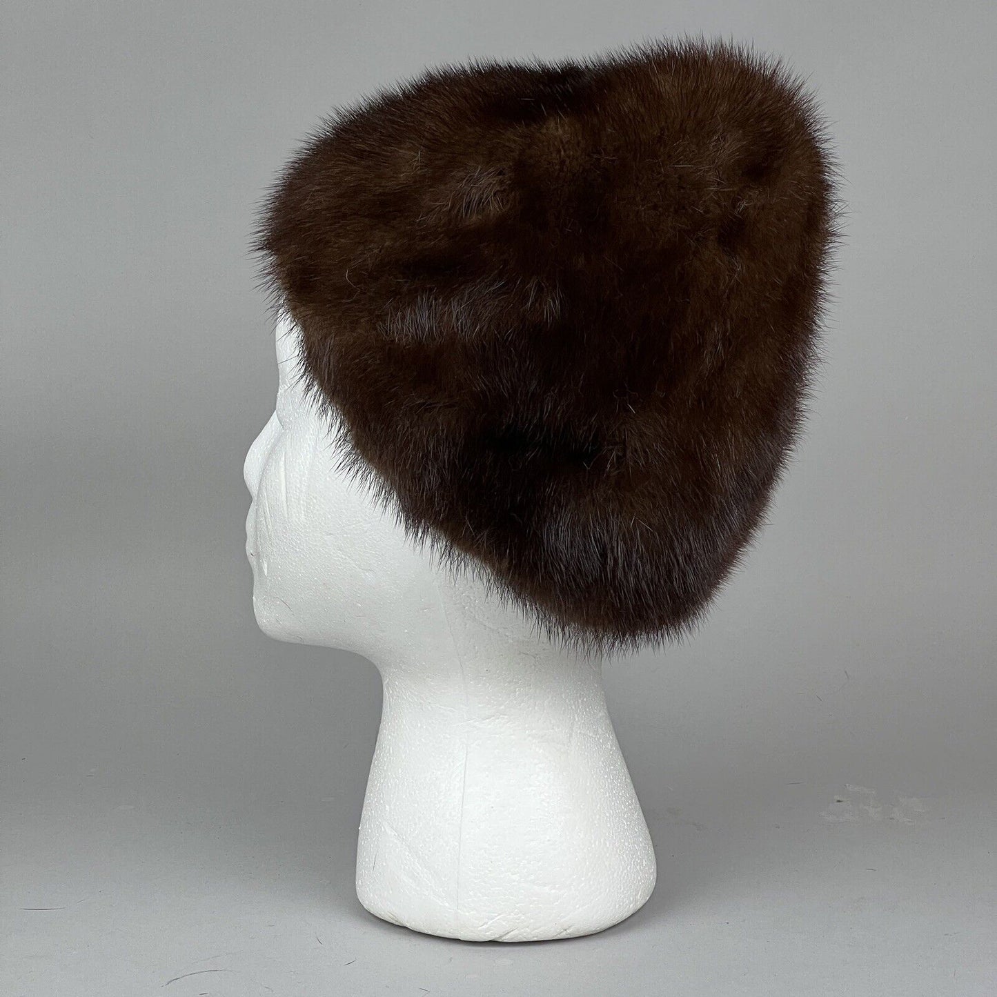 1950's Famous Bar French Room Women's Brown Mink Hat EUC