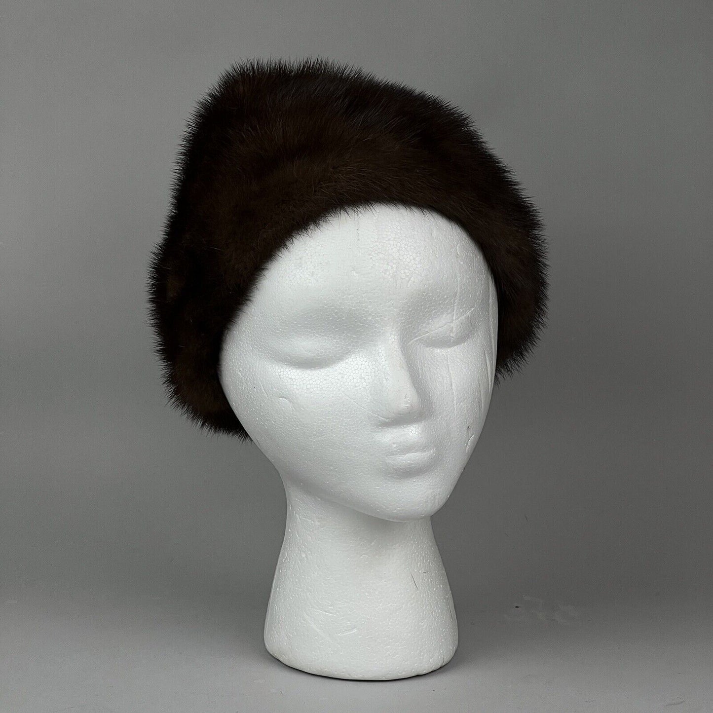 1950's Famous Bar French Room Women's Brown Mink Hat EUC