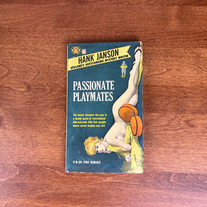 Passionate Playmates by Hank Janson, Sleaze vintage  1964, paperback