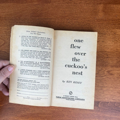 One Flew Over The Cuckoo’s Nest By Ken Kesey 1962 Signet Paperback