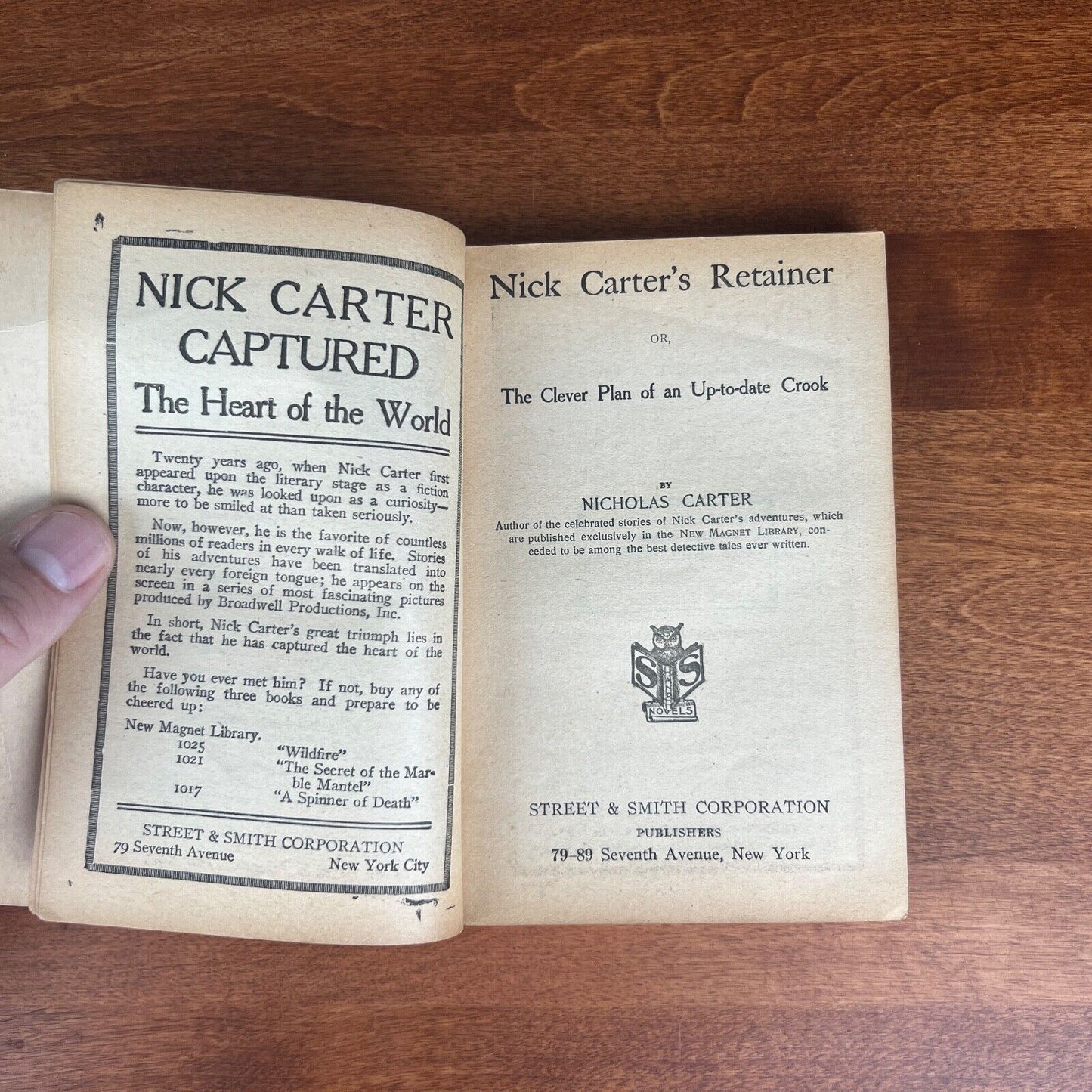 Nick Carter's Retainer by Nicholas Carter 1900 Paperback Antique