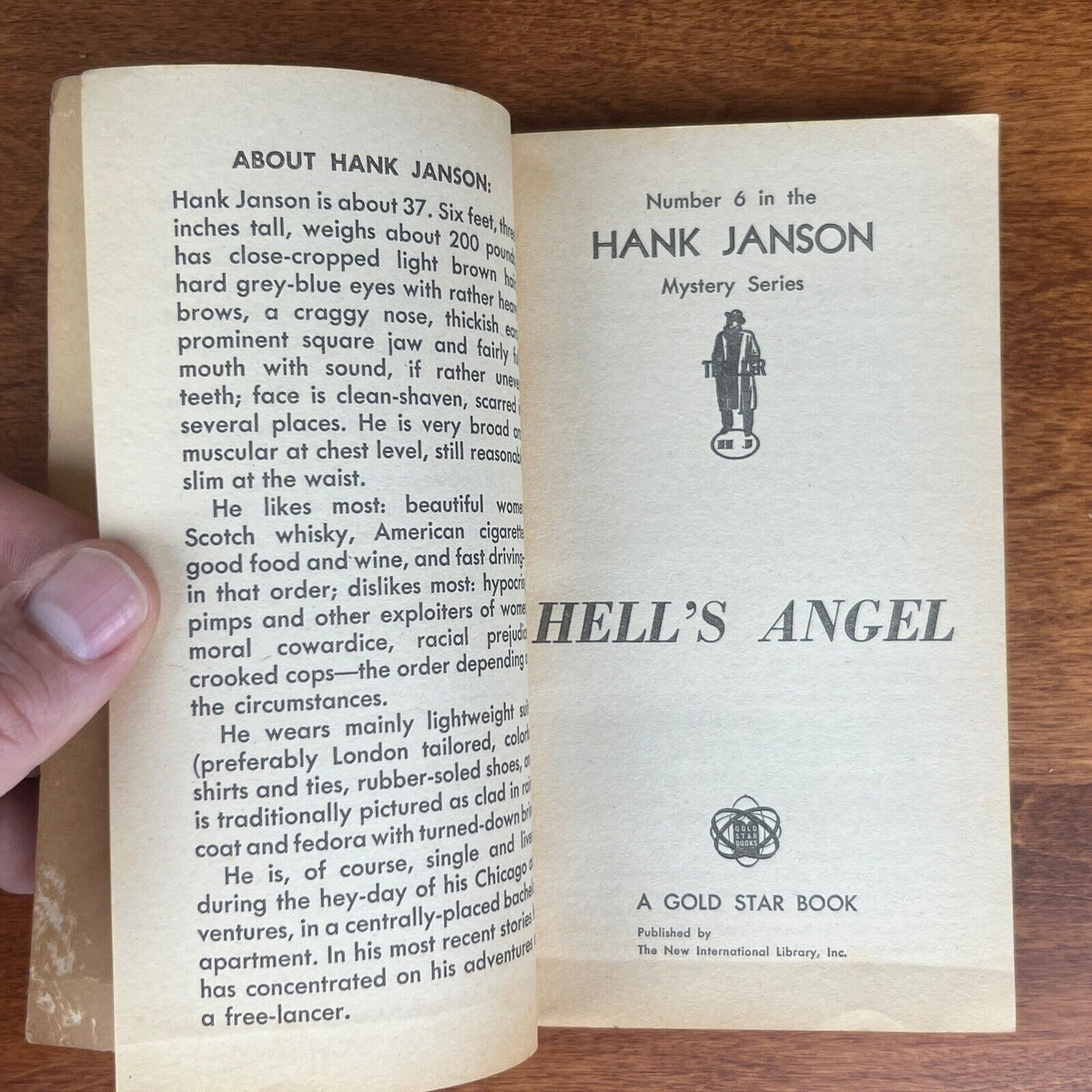 Hell's Angels by Hank Janson: Number 6 in the Mystery Series 1964 Paperback