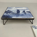 SET OF 2 - Hand Painted Delft Blue Holland Tiles (Trivet)