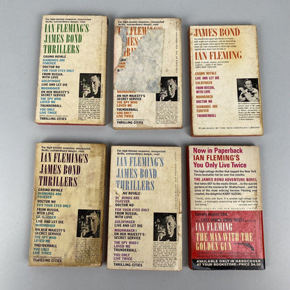 Set of 6 Ian Fleming Books (James Bond)