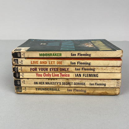 Set of 6 Ian Fleming Books (James Bond)