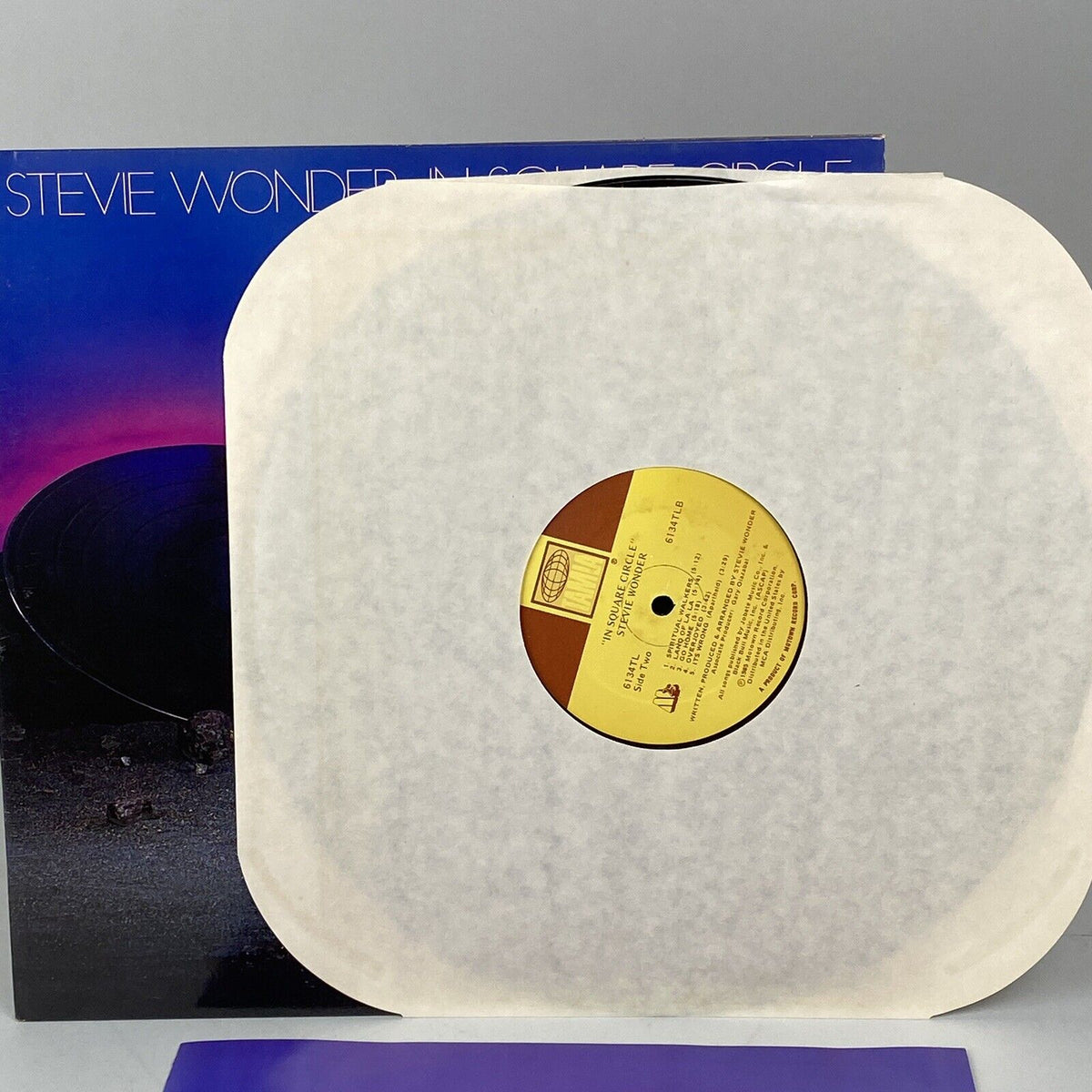 In a Square Circle by Stevie Wonder, Vinyl Record and Booklet 1985