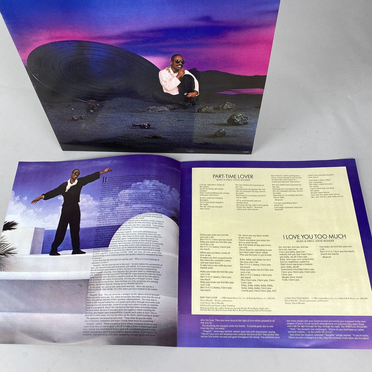 In a Square Circle by Stevie Wonder, Vinyl Record and Booklet 1985