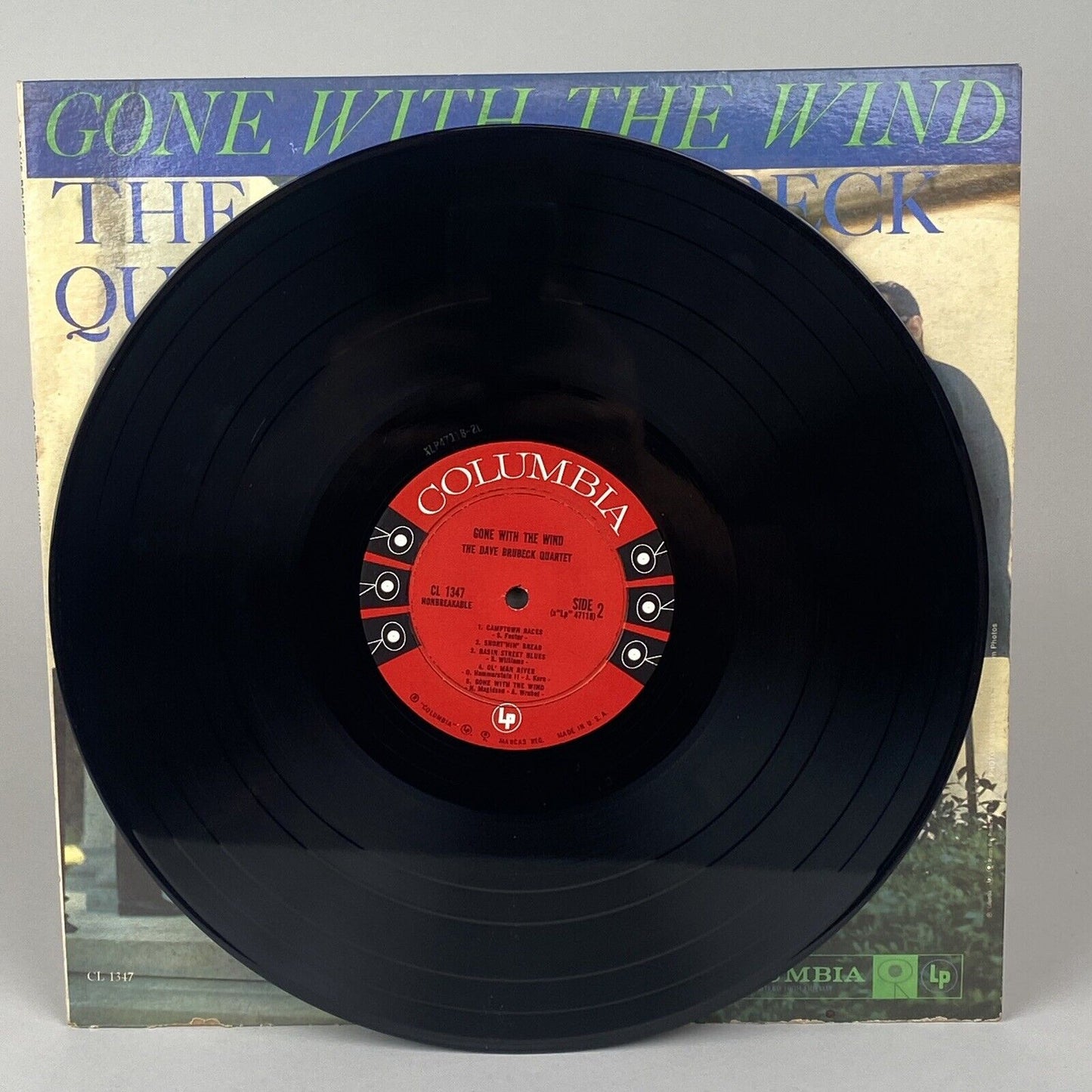 Gone with the Wind The Dave Brubeck Quartet, Columbia Six Eye (6 Eye) Vinyl