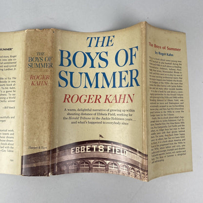 The Boys of Summer by Roger Kahn 1972 Hard Book/Dust Jacket, First Edition