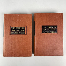 The Columbia Viking Desk Encyclopedia 2 Volume Set , Book Club Edition, 1956