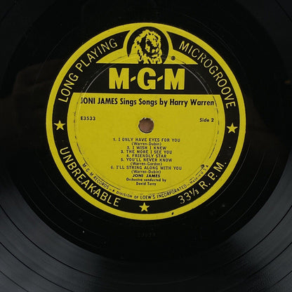 Joni James sings songs by Jerome Kern and songs by H. Warren, vinyl record