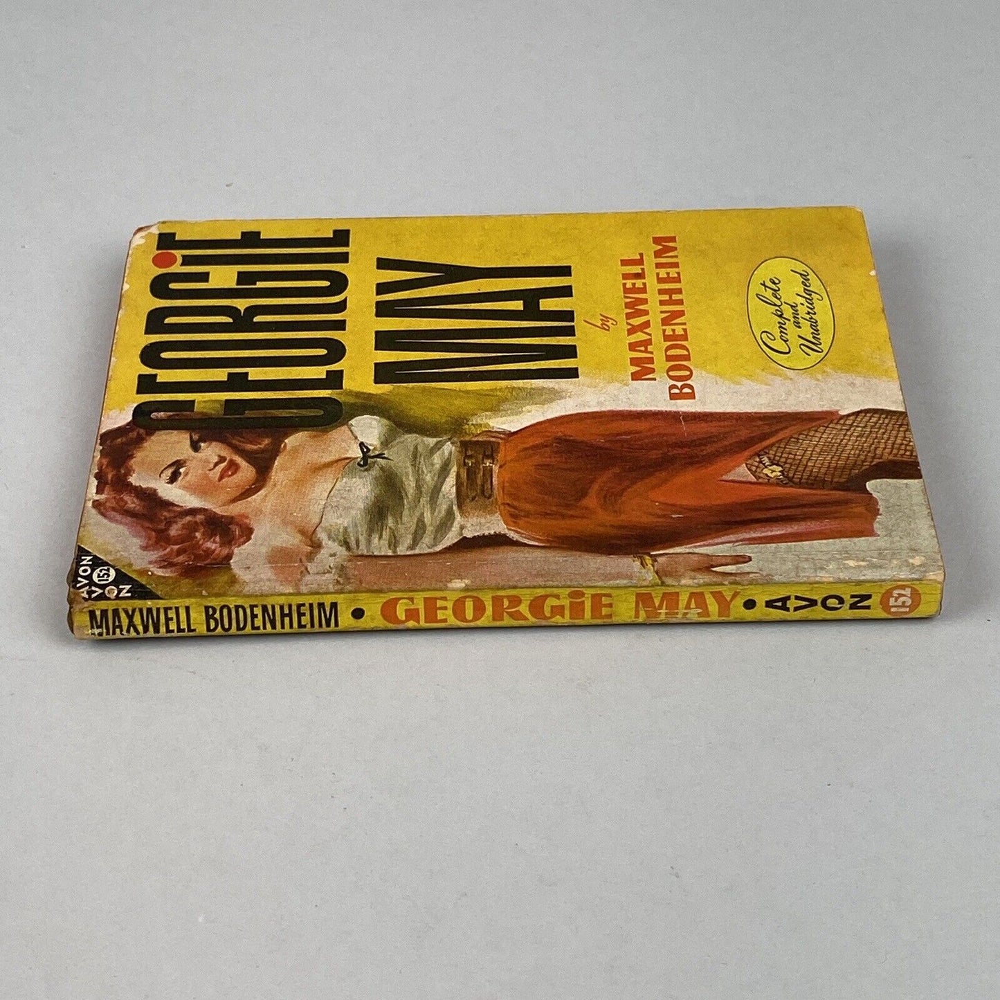 Georgie May by Maxwell Bodenheim, Avon Book 1947, Adult Reading, Erotica, Sleeze