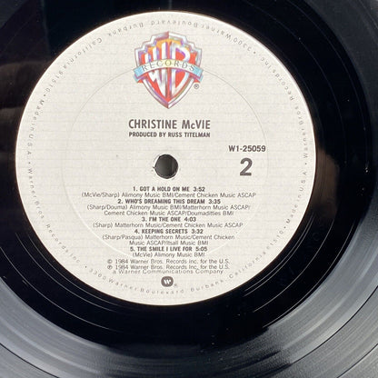 CHRISTINE MCVIE Vinyl Record Rock Pop 1984 Warner Bros Records