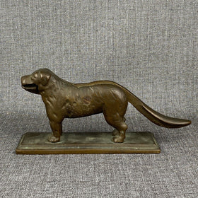 Bronze Bailey Burrus Vintage St Bernard Dog Mechanical Nutcracker