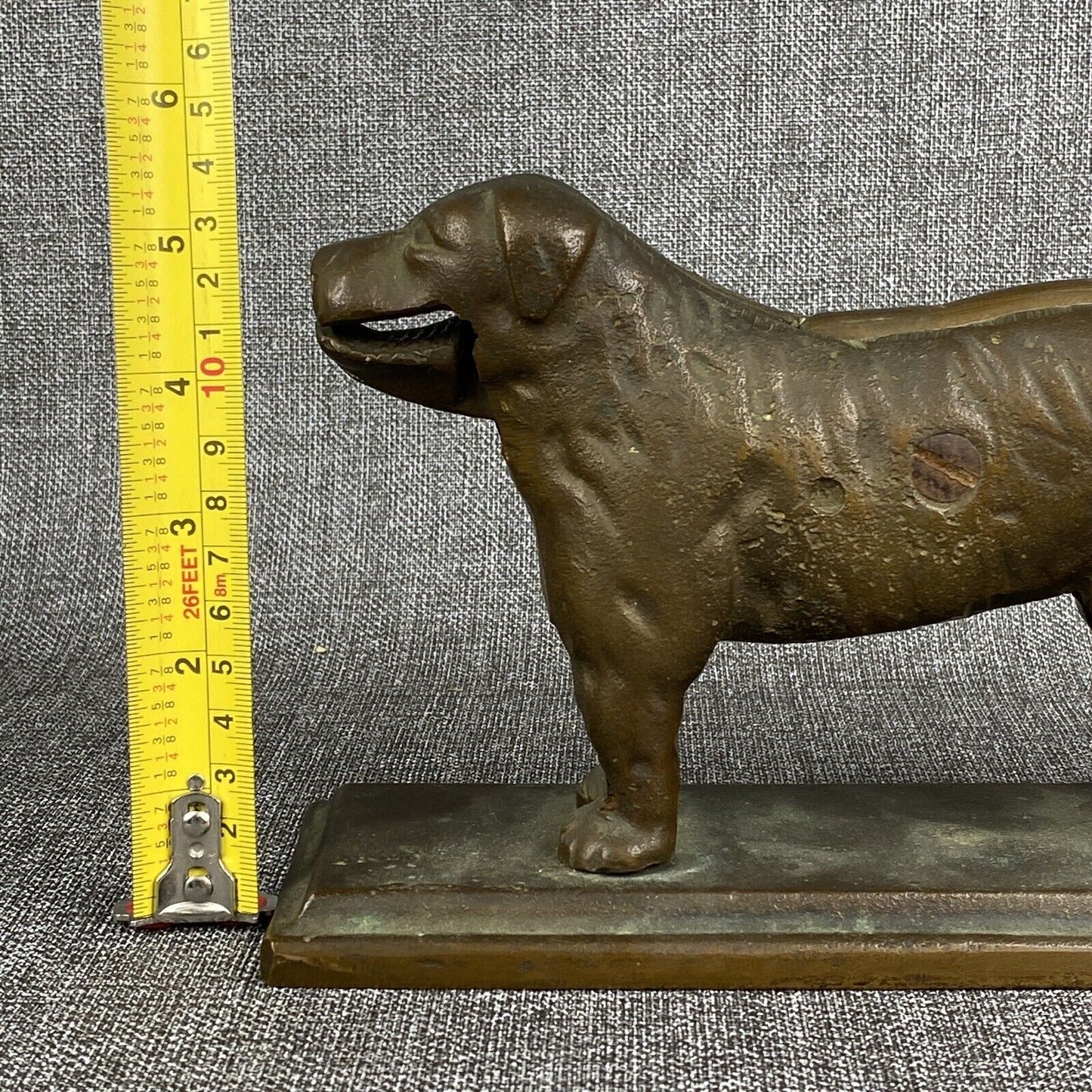 Bronze Bailey Burrus Vintage St Bernard Dog Mechanical Nutcracker