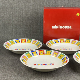 Set of 5 Miki House Cereal Bowls (Mikihouse), Soup Bowls 8.5" Wide (Never Used)