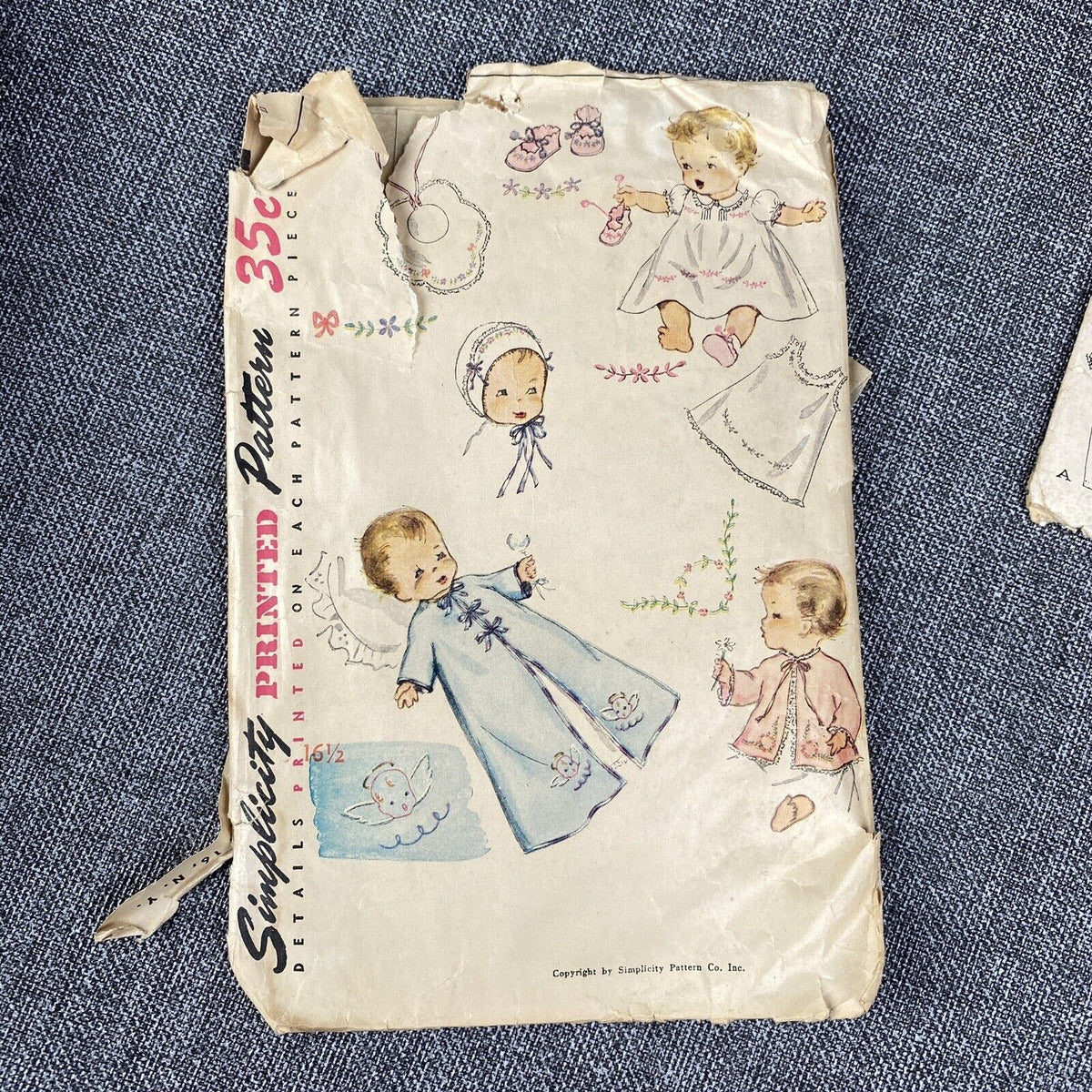 Vintage Toddler Patterns (1940s) Cut Simplicity and McCall