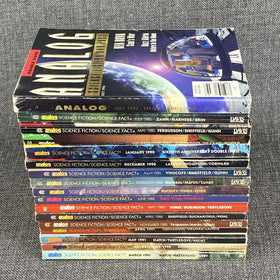 ANALOG Science Fiction Magazine Lot of 17 Asimov, George RR Martin, Darmis, etc